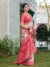 Kundan Silk By Ast Silk Blend Designer Saree